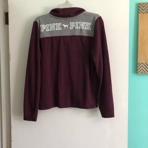 VS Pink 1/4 Zip Pullover